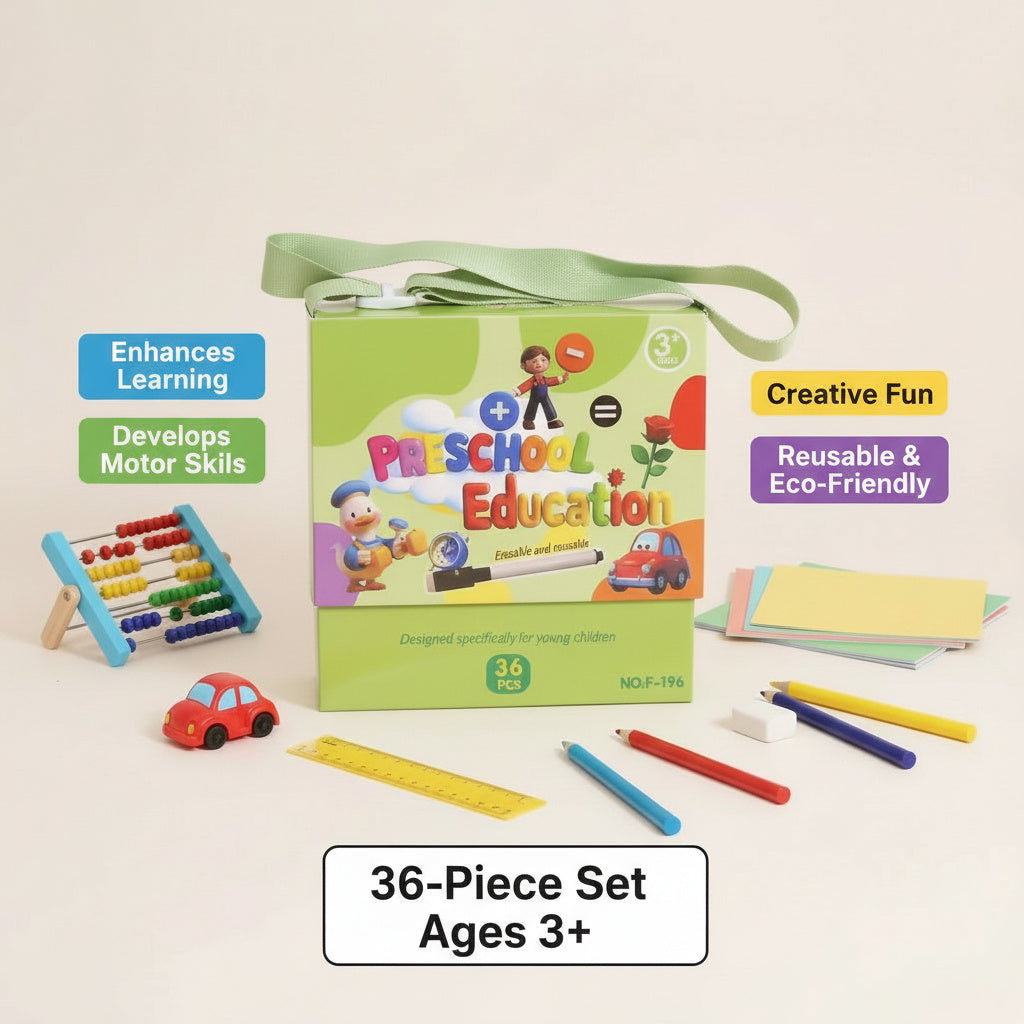 "PRESCHOOL Education" 36-Piece Learning Set (NO:F-196)