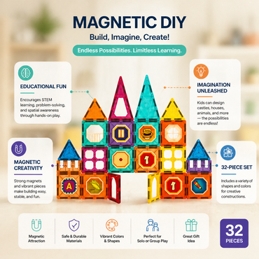 Magnetic Block (32 Pcs)