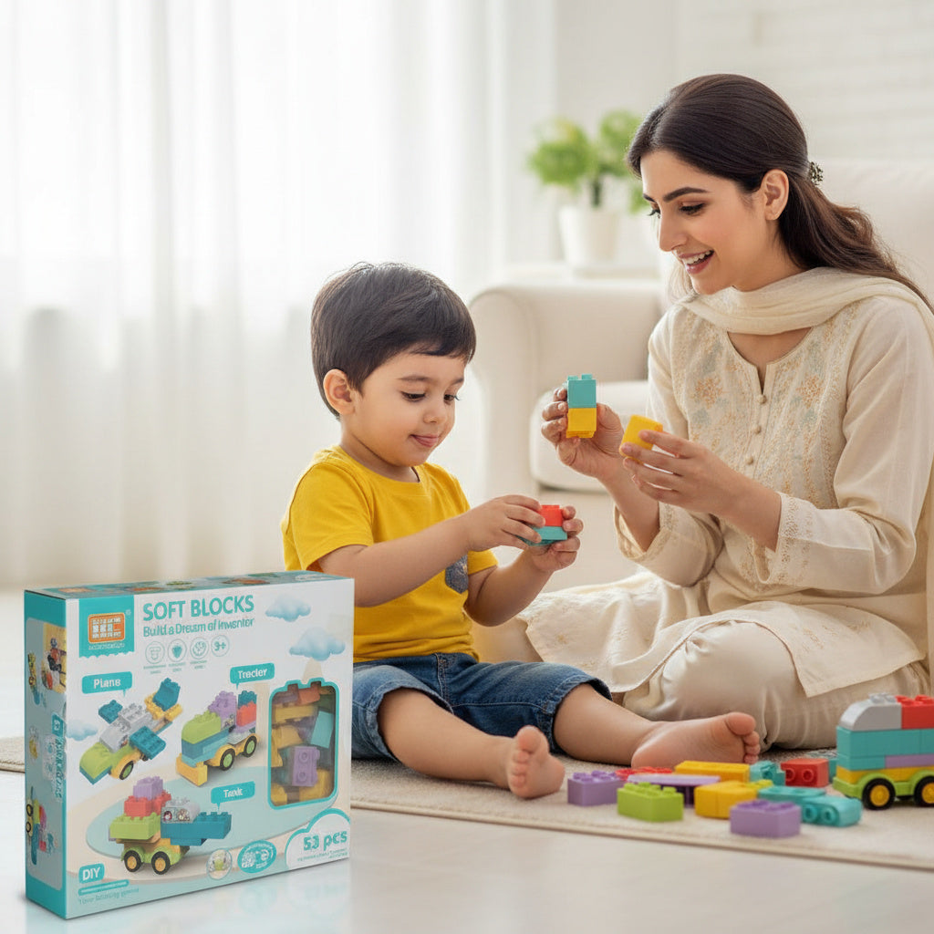 Soft Blocks Vehicle Construction Set