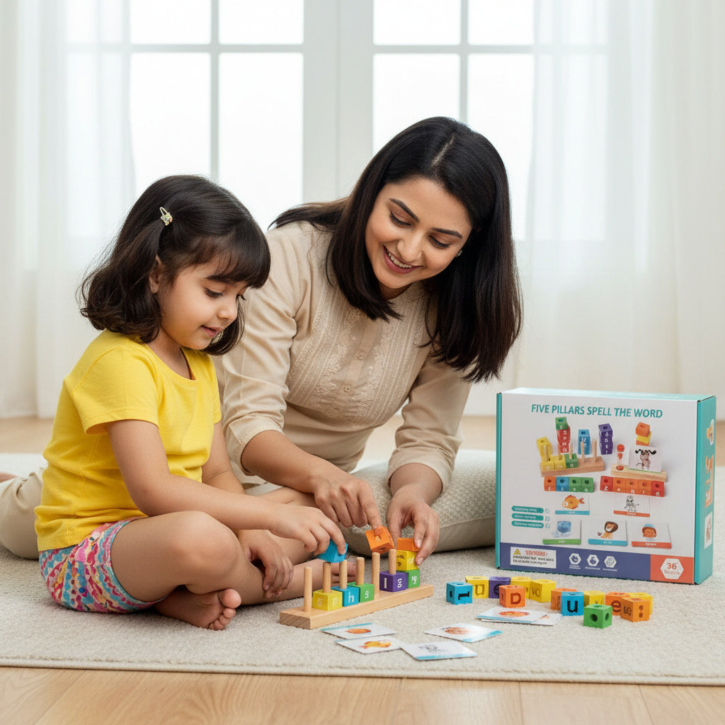 Five Pillar Spell the Word Set