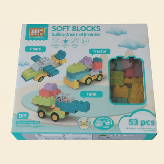Soft Blocks Vehicle Construction Set