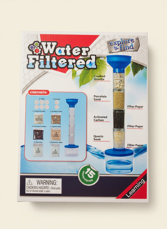 Water Filtration Science Kit for Kids – DIY Water Purifying Experiment