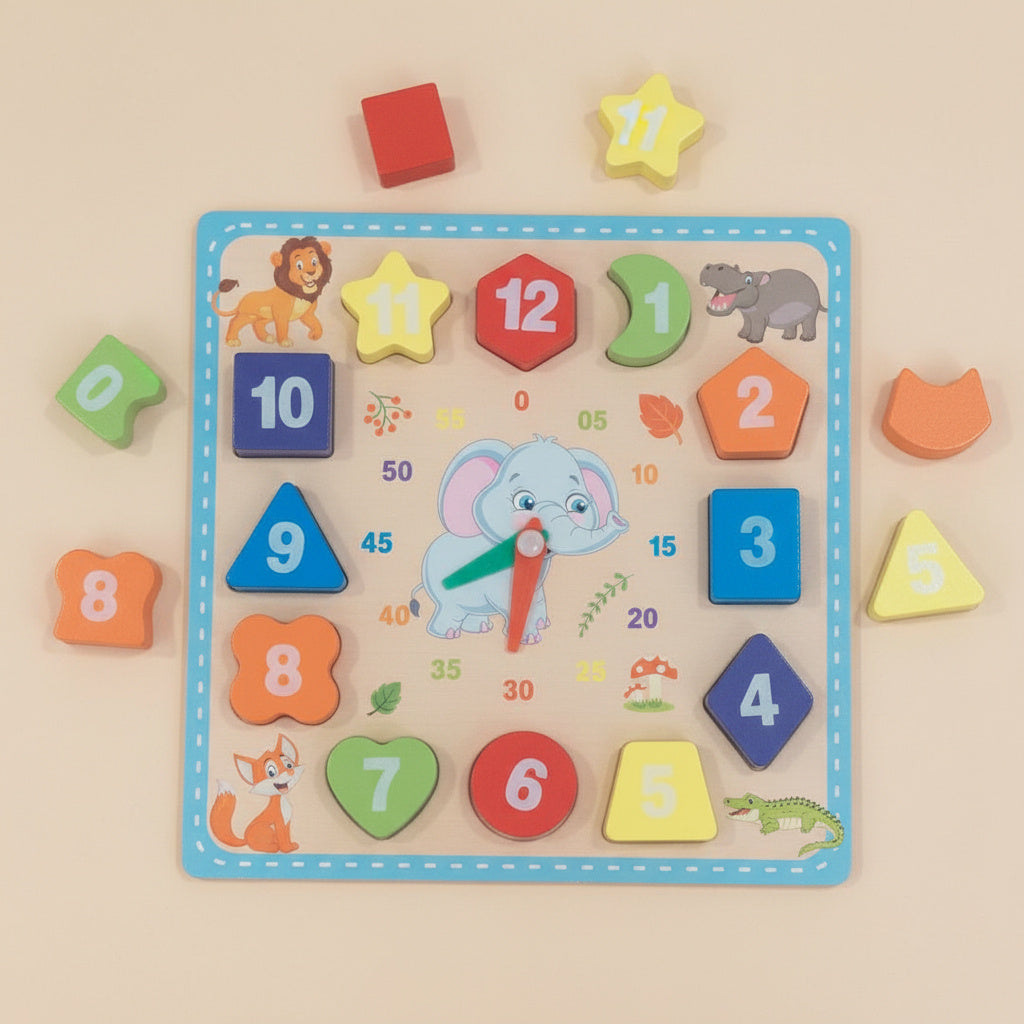Montessori Wooden Clock Puzzle