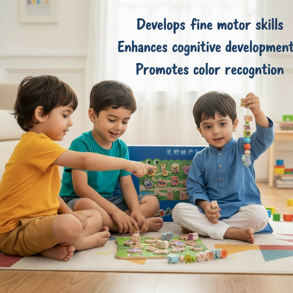 Four Color Logic Maze lacing Game