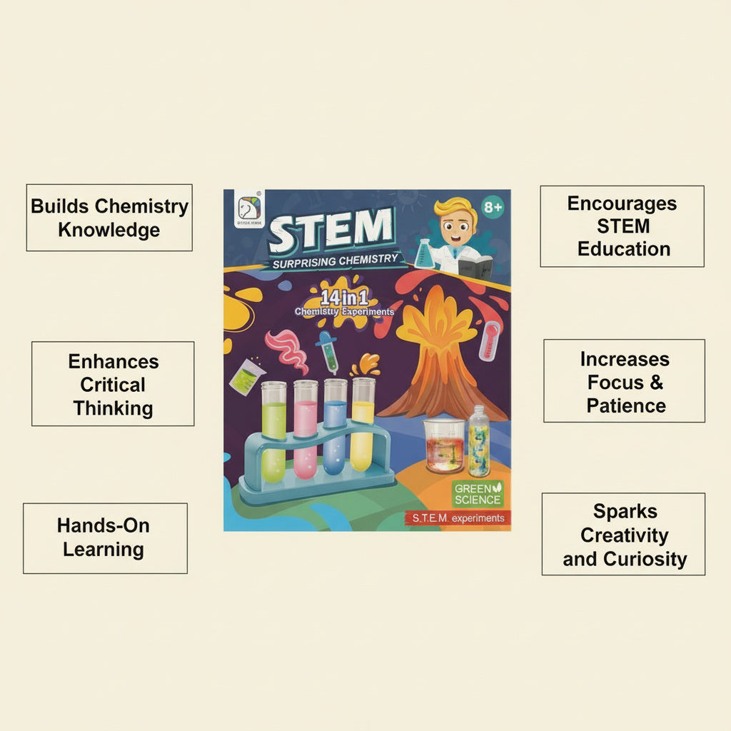 STEM Surprising Chemistry Set – 14 in 1 Science Experiment Kit