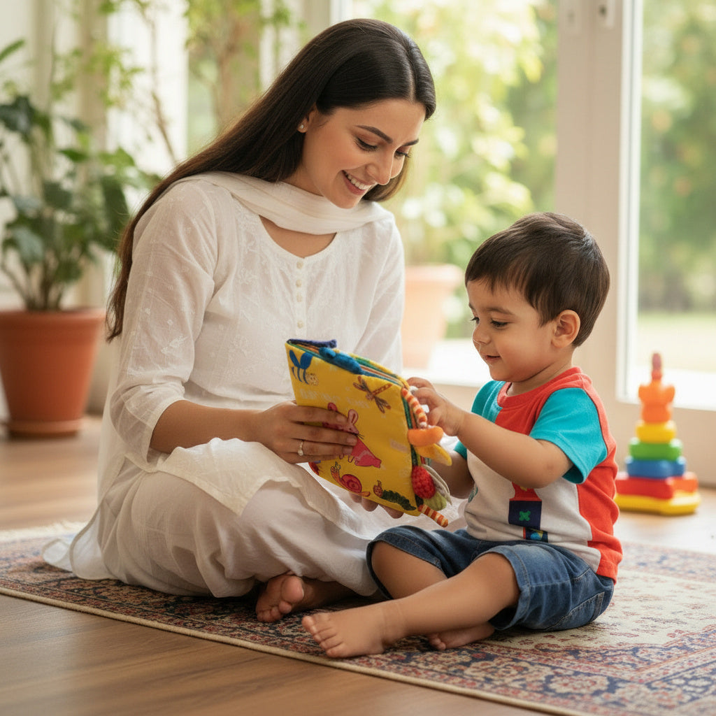 Garden Fun Soft Cloth Baby Book