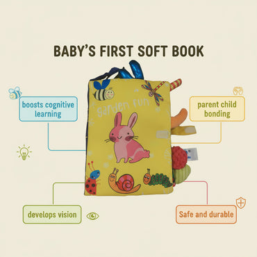 Garden Fun Soft Cloth Baby Book
