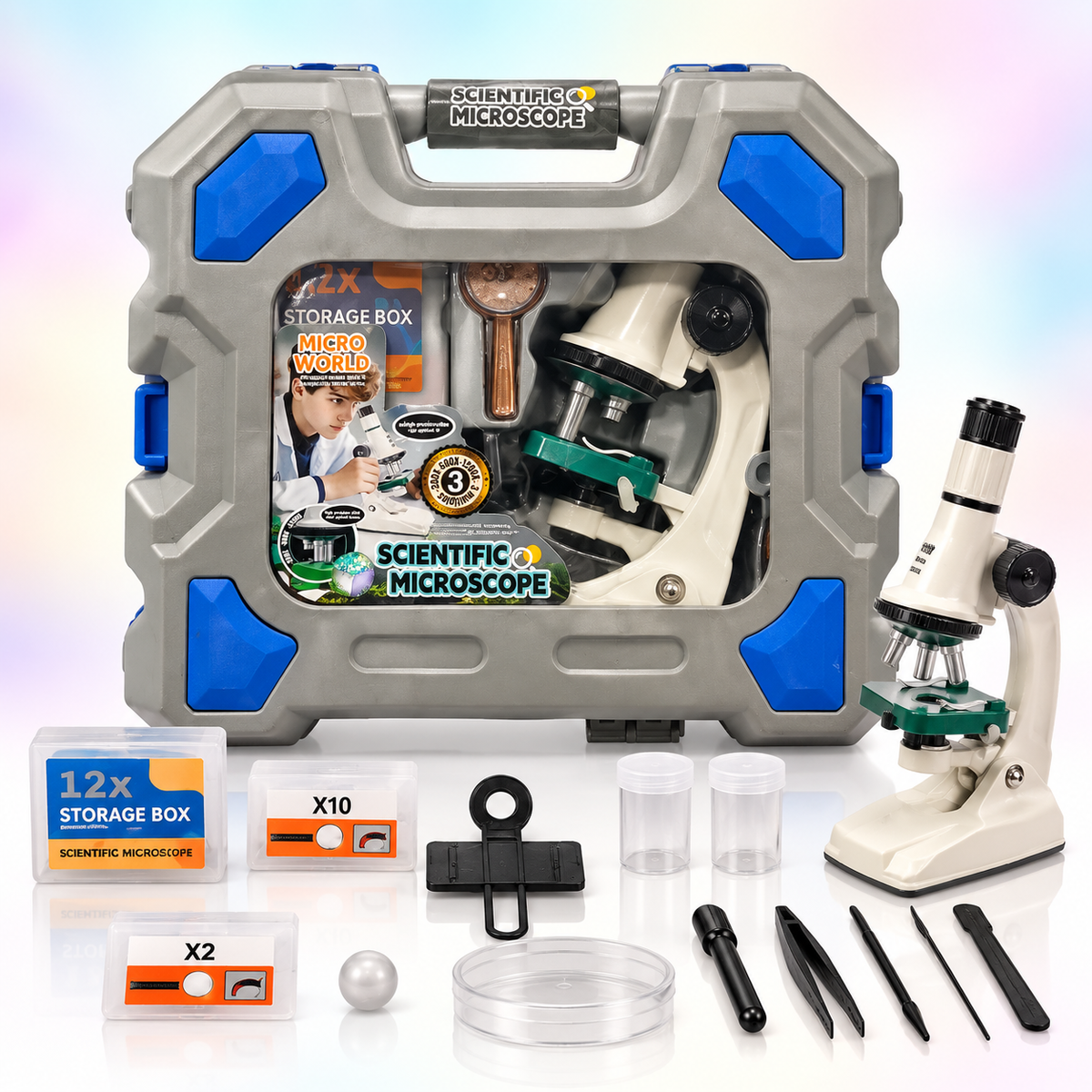 Scientific Microscope Kit – Educational Science Discovery Set