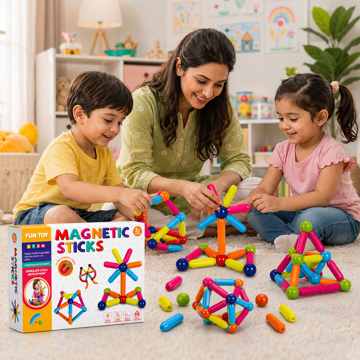 STEM Magnetic Sticks (28 Pieces)