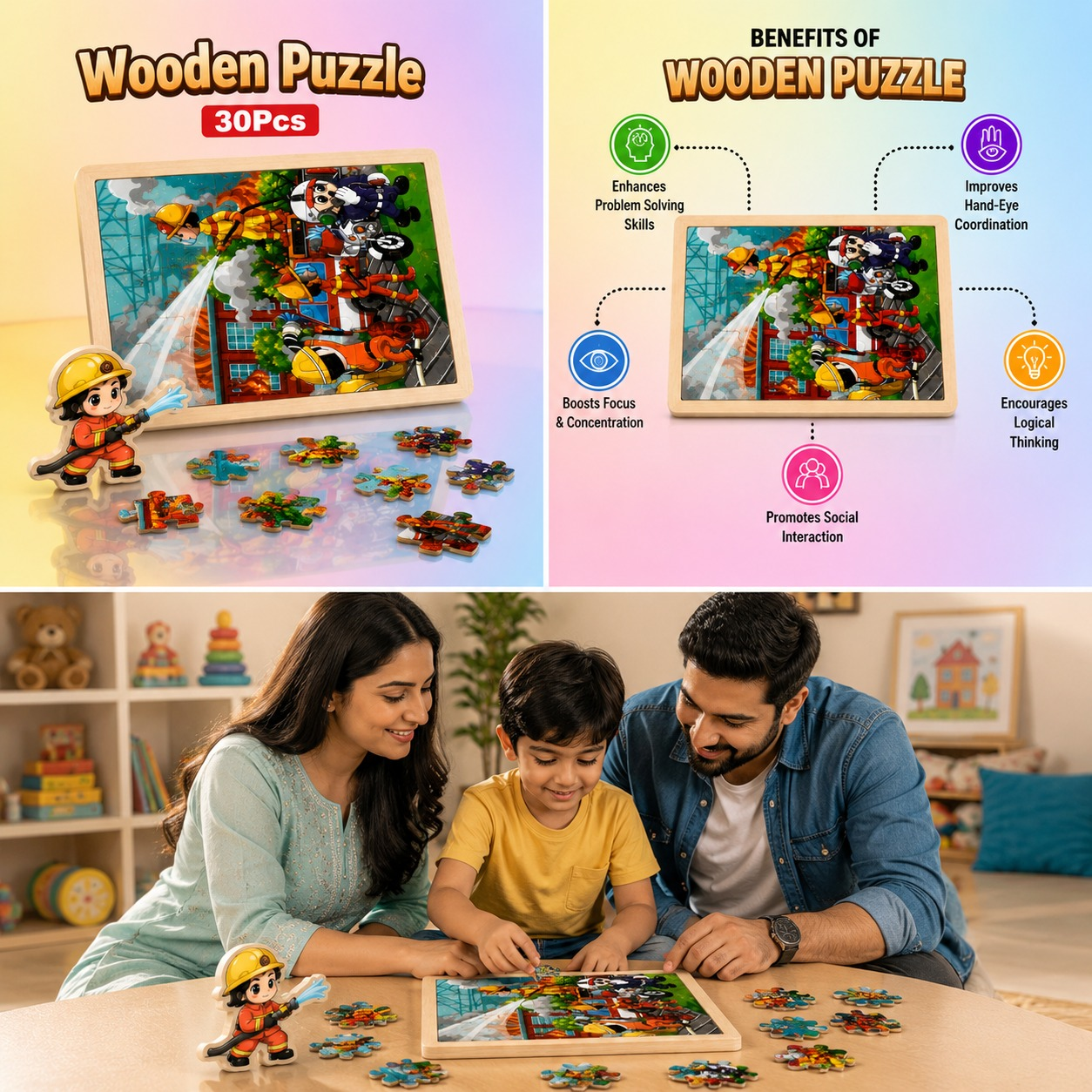 Wooden Puzzle 30 pcs