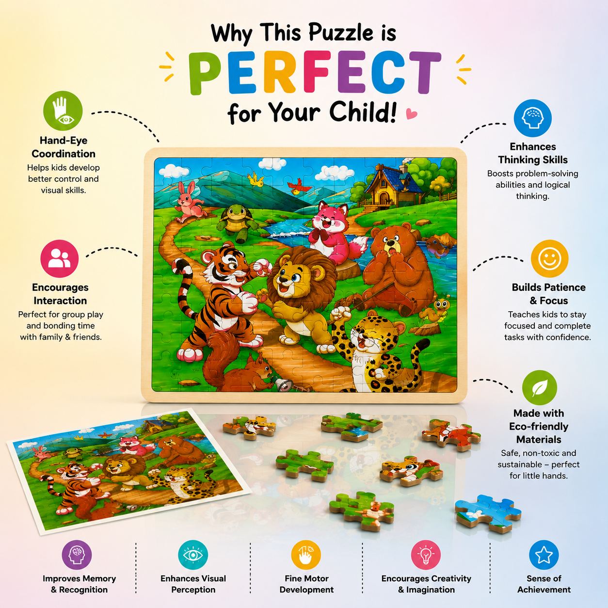 Wooden Puzzle 100pcs