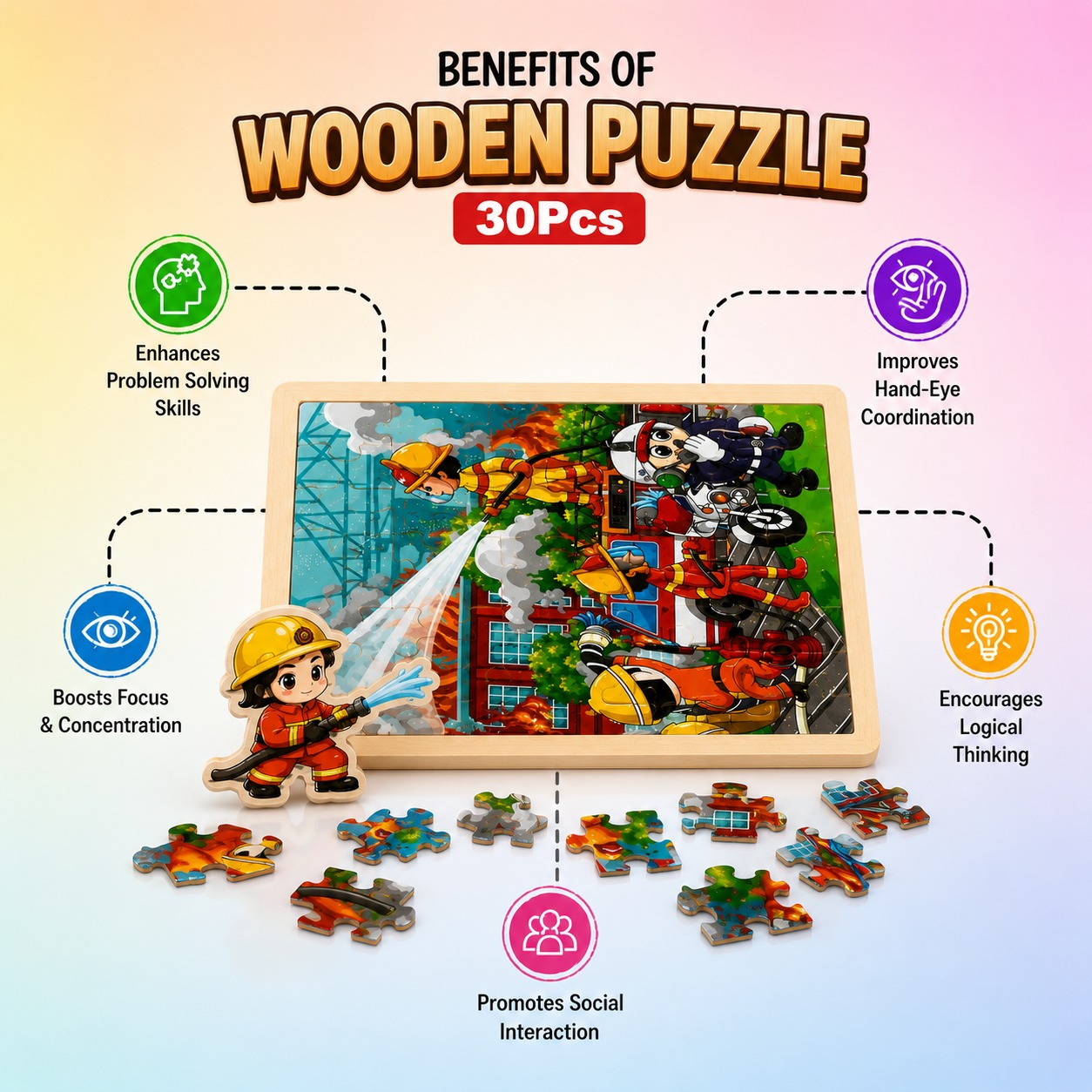 Wooden Puzzle 30 pcs