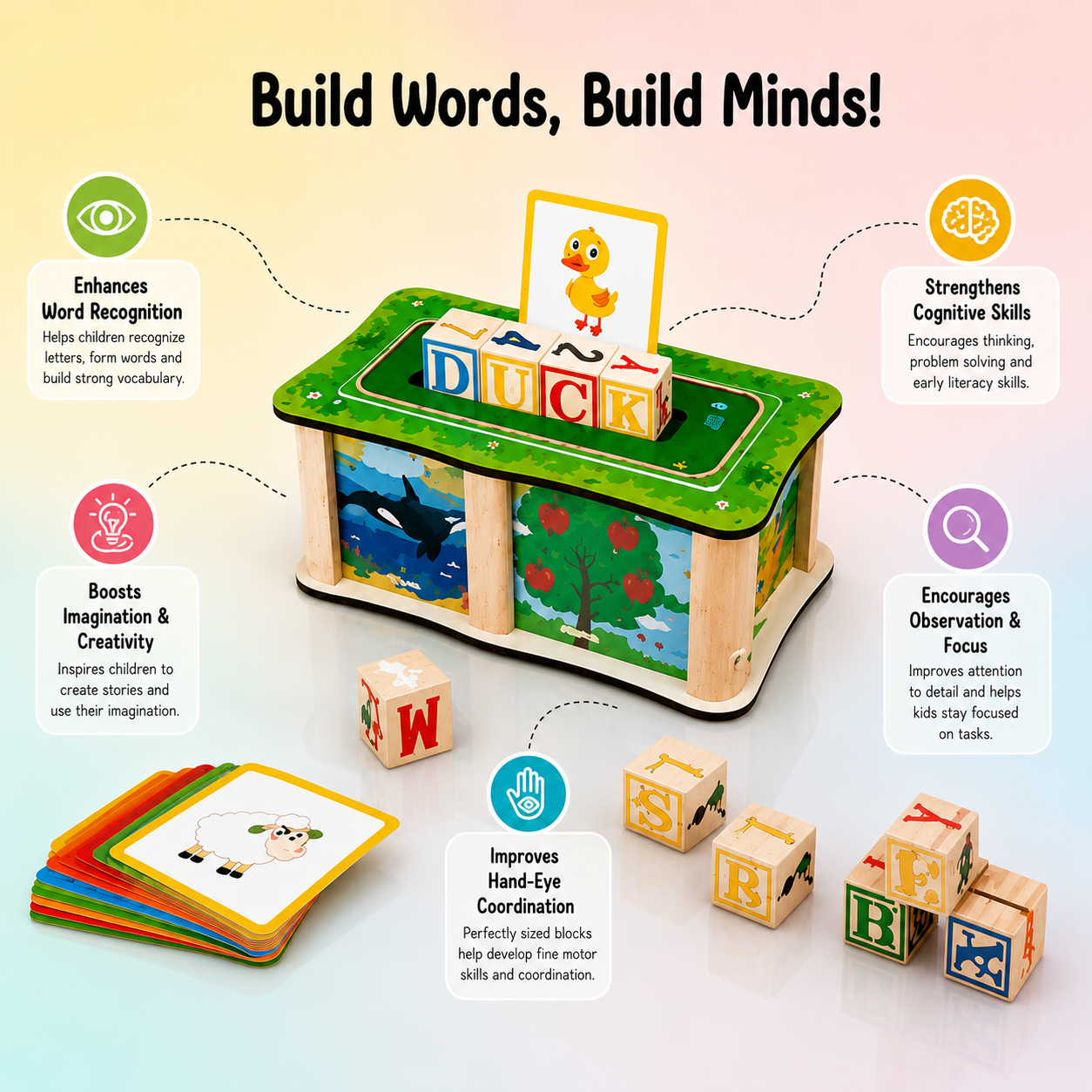 Word Building Block Box