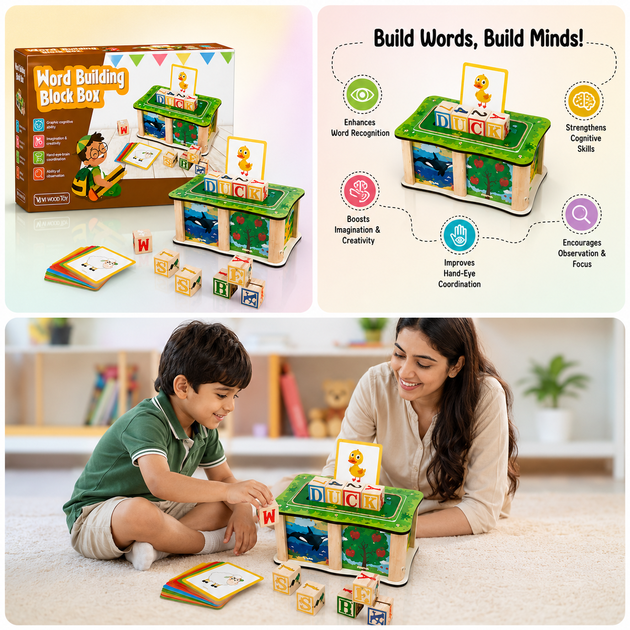 Word Building Block Box