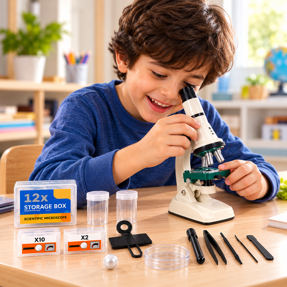 Scientific Microscope Kit – Educational Science Discovery Set