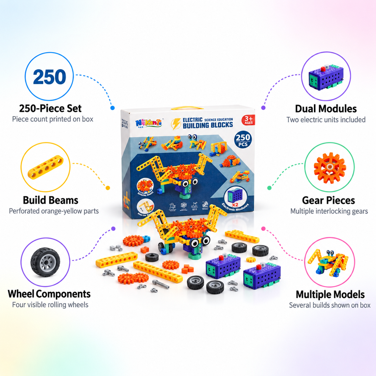Electric Science Building Blocks (250+ Pcs)