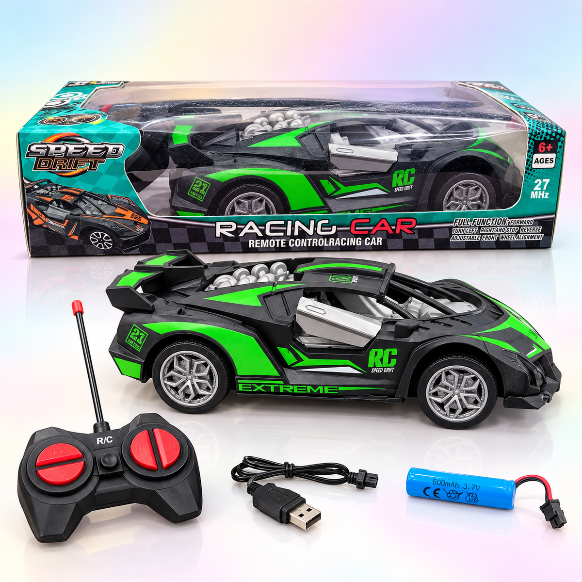 Speed Drift RC Racing Car for Kids-| Rechargeable Remote Control Car