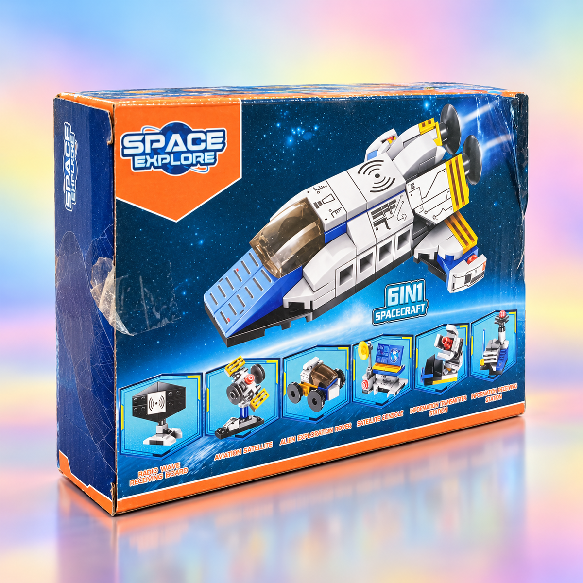 6-in-1 Space Explorer Building Set - STEM Space Toy for Kids