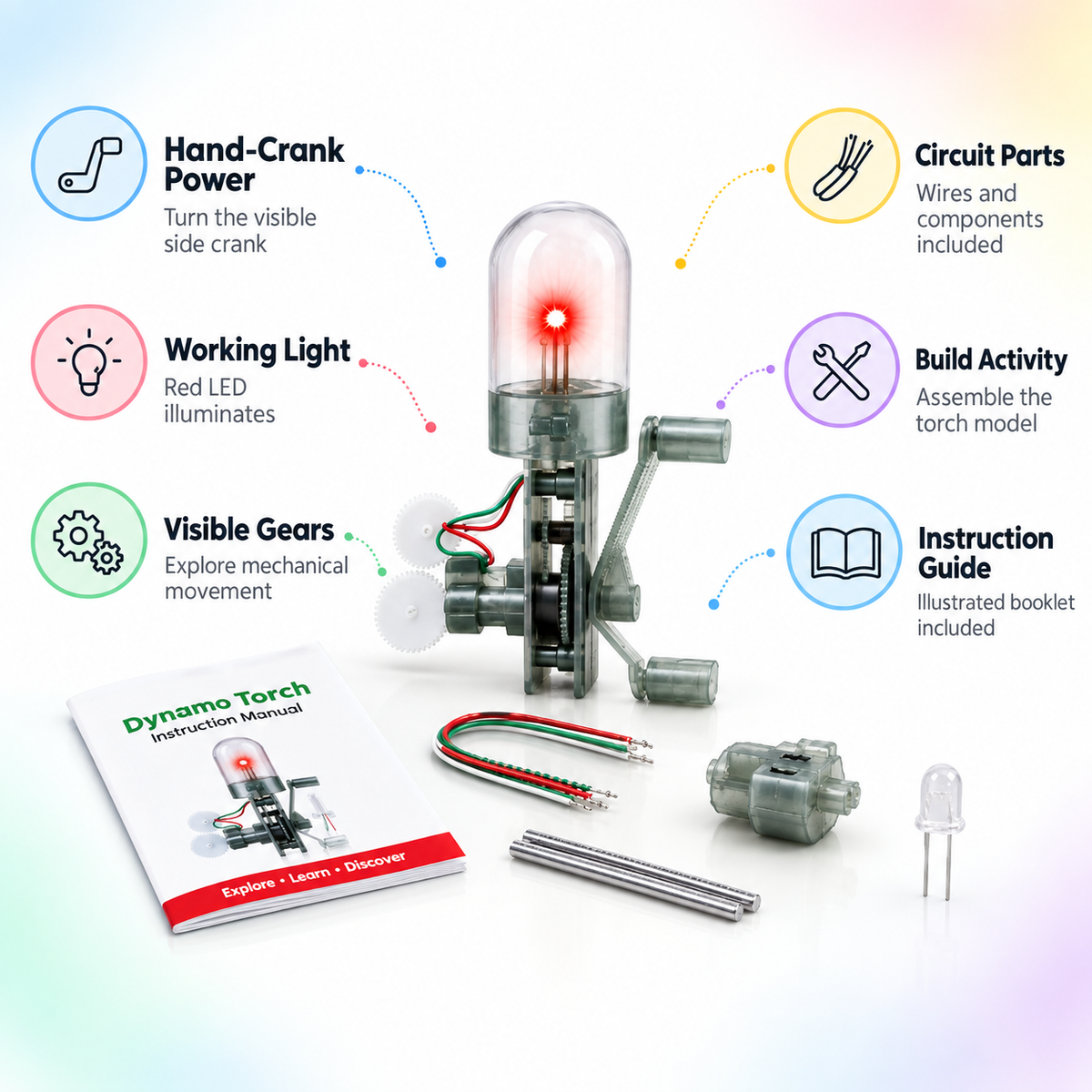 Dynamo Torch – Hand-Powered Emergency Flashlight