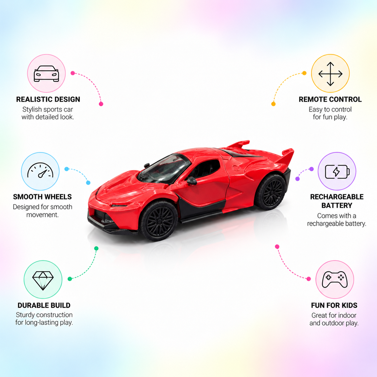 Mini Metal Sports Car Toy for Kids
