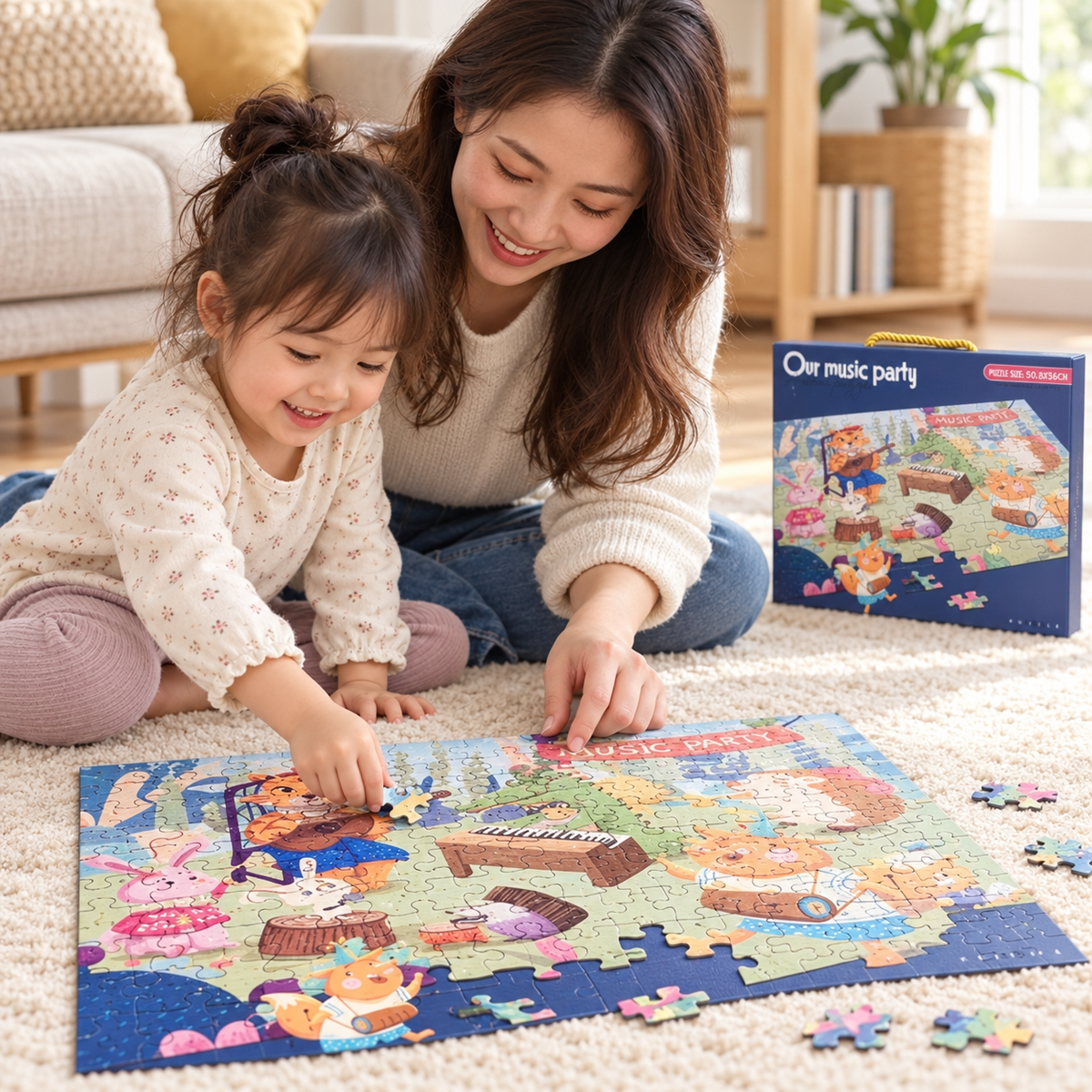Our Music Party – 100 Piece Cartoon Puzzle