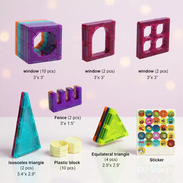 Magnetic DIY Building Tiles (32 Pieces)